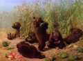 Des ours dans le carré de pastèque William Holbrook Beard